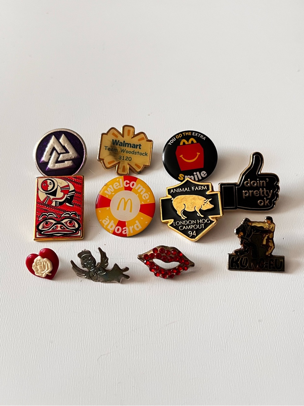 McDonald’s, Walmart, & More Enamel Pin Lot